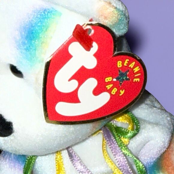 2000 Ty Beanie Baby “Cheery” Bear Rainbow Sun Plush With Tag P55 - Picture 3 of 7